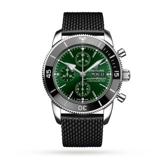 Breitling Superocean Heritage Chronograph 44 Zegarek z gumowym paskiem ze stali nierdzewnej A13313121L1S1
