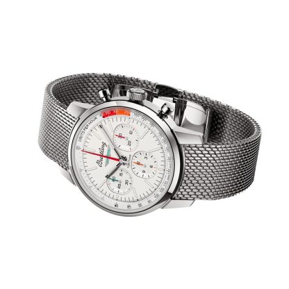 Breitling Top Time B01 Classic Cars Ford Thunderbird 41mm Zegarek męski Pasek siatkowy AB01766A1A1A1 - obrazek 3