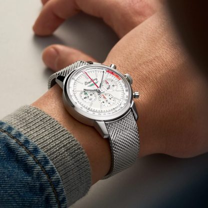 Breitling Top Time B01 Classic Cars Ford Thunderbird 41mm Zegarek męski Pasek siatkowy AB01766A1A1A1 - obrazek 5