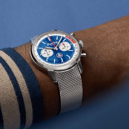 Breitling Top Time B01 Classic Cars Shelby Cobra 41mm Zegarek męski Pasek siatkowy AB01763A1C1A1 - obrazek 5