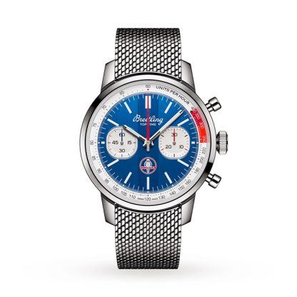 Breitling Top Time B01 Classic Cars Shelby Cobra 41mm Zegarek męski Pasek siatkowy AB01763A1C1A1