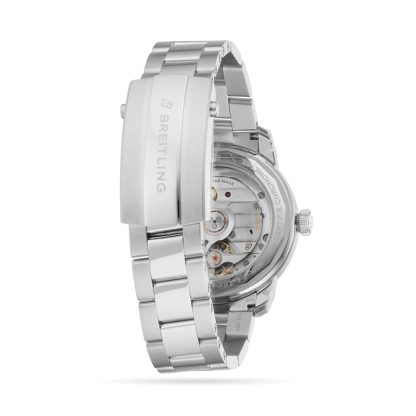 Breitling Top Time B31 38mm Zegarek męski Biały Stal nierdzewna AB3113281A1A1 - obrazek 4