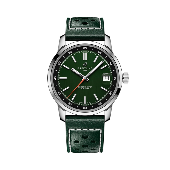Breitling Top Time B31 38mm Zegarek męski Zielony AB3113171L1X1