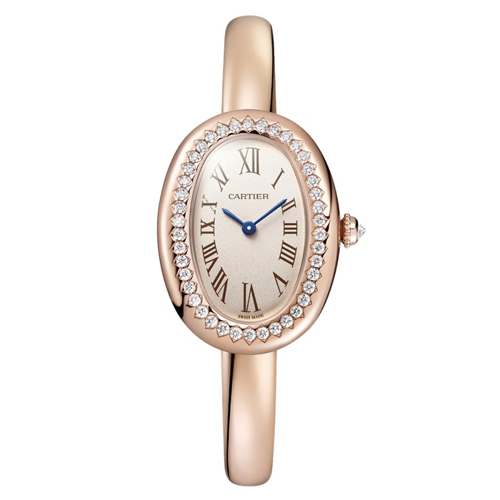 Cartier Baignoire De Cartier Zegarek Mały Model Rozmiar 15 Mechanizm kwarcowy Koperta w kolorze różowego złota WJBA0041