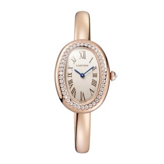 Cartier Baignoire Zegarek Mały Model Rozmiar 16 Mechanizm kwarcowy Koperta w kolorze różowego złota WJBA0042