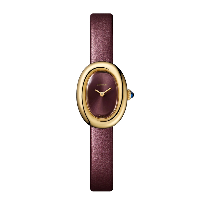 Cartier Baignoire Zegarek Mini Model Kwarcowy Mechanizm Żółte Złoto Koperta WGBA0032