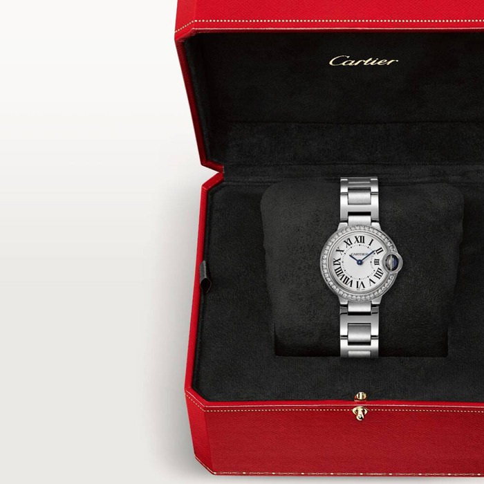 Cartier Ballon Bleu De Cartier Zegarek 28mm Mechanizm kwarcowy W4BB0030 - obrazek 3