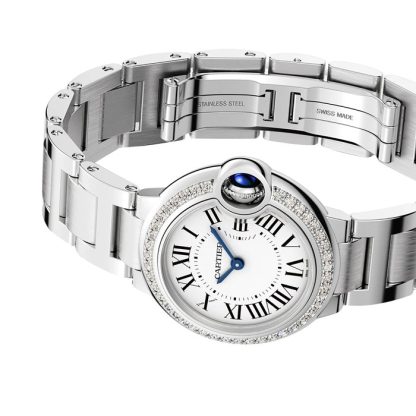 Cartier Ballon Bleu De Cartier Zegarek 28mm Mechanizm kwarcowy W4BB0030 - obrazek 5