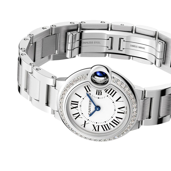 Cartier Ballon Bleu De Cartier Zegarek 28mm Mechanizm kwarcowy W4BB0030 - obrazek 5
