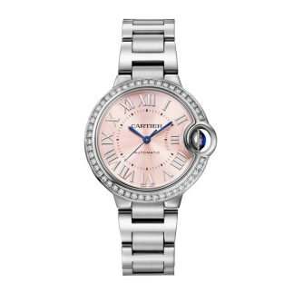 Cartier Ballon Bleu De Cartier Zegarek 33 mm z automatycznym naciągiem i stalową kopertą W4BB0037