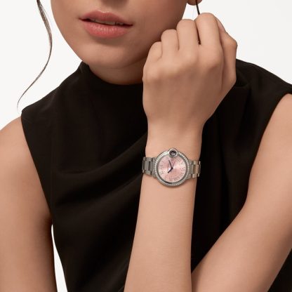 Cartier Ballon Bleu De Cartier Zegarek 33 mm z automatycznym naciągiem i stalową kopertą W4BB0037 - obrazek 4