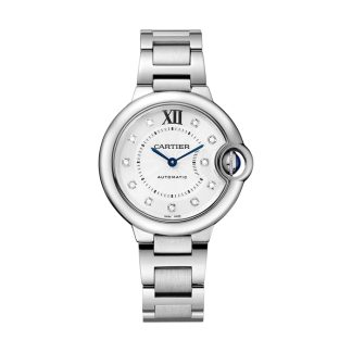 Cartier Ballon Bleu De Cartier Zegarek 33mm Automatyczny Mechanizm Stal Diamenty W4BB0021