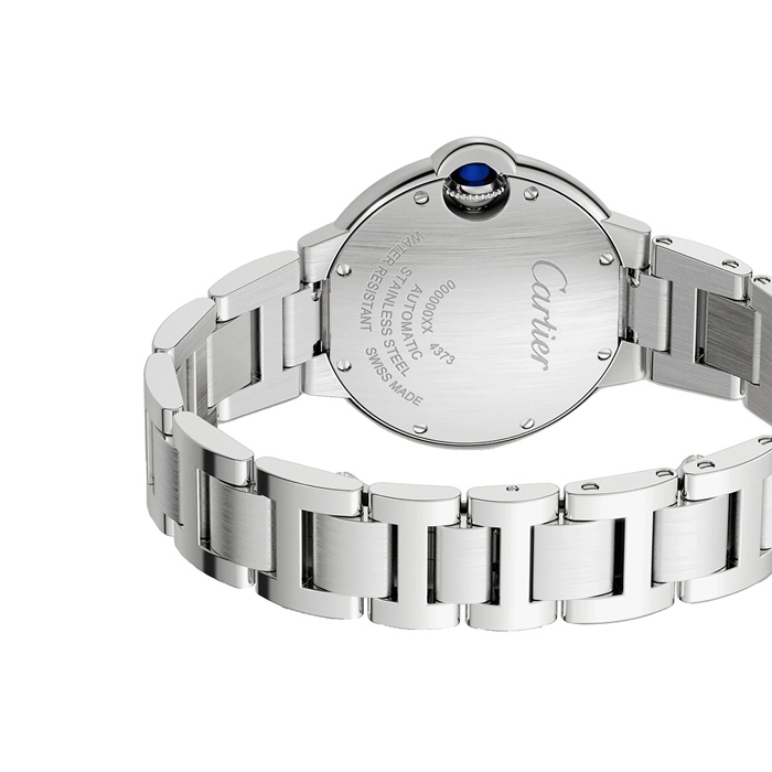 Cartier Ballon Bleu De Cartier Zegarek 33mm Automatyczny mechanizm Stal Diamenty W4BB0028 - obrazek 3