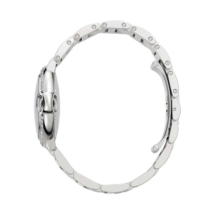 Cartier Ballon Bleu De Cartier Zegarek 33mm Automatyczny mechanizm Stal Diamenty W4BB0028 - obrazek 4