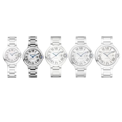 Cartier Ballon Bleu De Cartier Zegarek 33mm Mechaniczny mechanizm z automatycznym naciągiem Stal WSBB0044 - obrazek 4