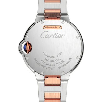 Cartier Ballon Bleu De Cartier Zegarek 33mm Mechaniczny mechanizm z automatycznym naciągiem Stalowe różowe złoto W3BB0021 - obrazek 4