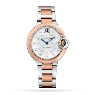 Cartier Ballon Bleu De Cartier Zegarek 33mm Mechaniczny mechanizm z automatycznym naciągiem Stalowe różowe złoto W3BB0021