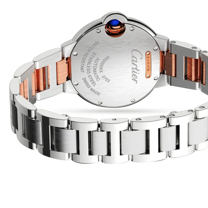 Cartier Ballon Bleu De Cartier Zegarek 33mm Mechaniczny mechanizm z automatycznym naciągiem Stalowe różowe złoto W3BB0023 - obrazek 3