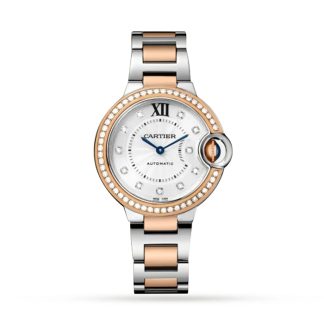 Cartier Ballon Bleu De Cartier Zegarek 33mm Mechaniczny mechanizm z automatycznym naciągiem Stalowe różowe złoto W3BB0023