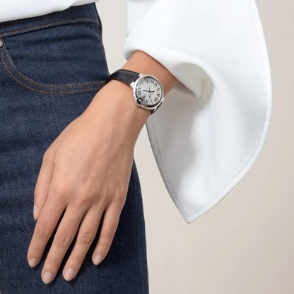 Cartier Ballon Bleu De Cartier Zegarek 33mm Mechaniczny mechanizm z automatycznym nakręcaniem Stal WSBB0030 - obrazek 3