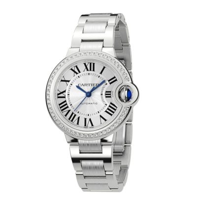 Cartier Ballon Bleu De Cartier Zegarek 33mm Mechaniczny mechanizm z automatycznym nakręcaniem Stalowe diamenty W4BB0023 - obrazek 2