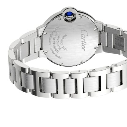 Cartier Ballon Bleu De Cartier Zegarek 33mm Mechaniczny mechanizm z automatycznym nakręcaniem Stalowe diamenty W4BB0023 - obrazek 4