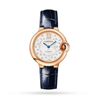 Cartier Ballon Bleu De Cartier Zegarek 33mm Samonakręcający się Mechaniczny Mechanizm Różowe Złoto WGBB0052