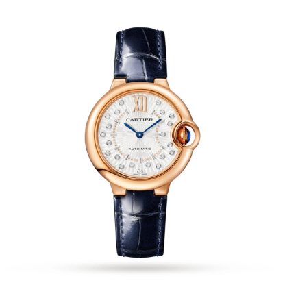 Cartier Ballon Bleu De Cartier Zegarek 33mm Samonakręcający się Mechaniczny Mechanizm Różowe Złoto WGBB0052