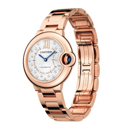 Cartier Ballon Bleu De Cartier Zegarek 33mm Samonakręcający się Mechaniczny Mechanizm Różowe Złoto WGBB0054 - obrazek 2