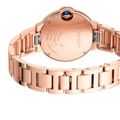 Cartier Ballon Bleu De Cartier Zegarek 33mm Samonakręcający się Mechaniczny Mechanizm Różowe Złoto WGBB0054 - obrazek 3