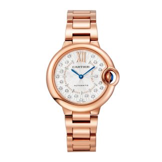 Cartier Ballon Bleu De Cartier Zegarek 33mm Samonakręcający się Mechaniczny Mechanizm Różowe Złoto WGBB0054