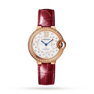 Cartier Ballon Bleu De Cartier Zegarek 33mm Samonakręcający się Mechaniczny Mechanizm Różowe Złoto WJBB0080