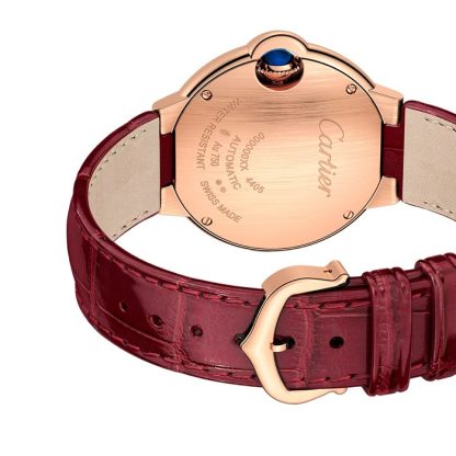 Cartier Ballon Bleu De Cartier Zegarek 33mm Samonakręcający się Mechaniczny Mechanizm Różowe Złoto WJBB0080 - obrazek 5