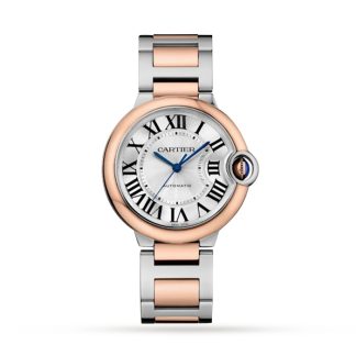 Cartier Ballon Bleu De Cartier Zegarek 36 Mm Mechaniczny mechanizm z automatycznym nakręcaniem Stalowa koperta Różowe złoto W2BB0033