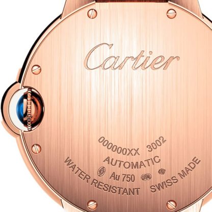 Cartier Ballon Bleu De Cartier Zegarek 36 mm Mechaniczny mechanizm z automatycznym nakręcaniem Diamenty w kolorze różowego złota WJBB0064 - obrazek 3
