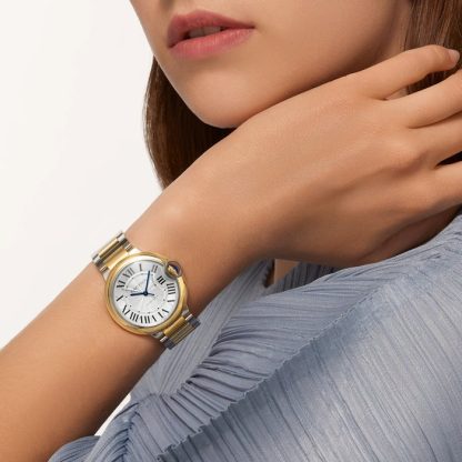 Cartier Ballon Bleu De Cartier Zegarek 36 mm z automatycznym naciągiem i stalową kopertą W2BB0038 - obrazek 5