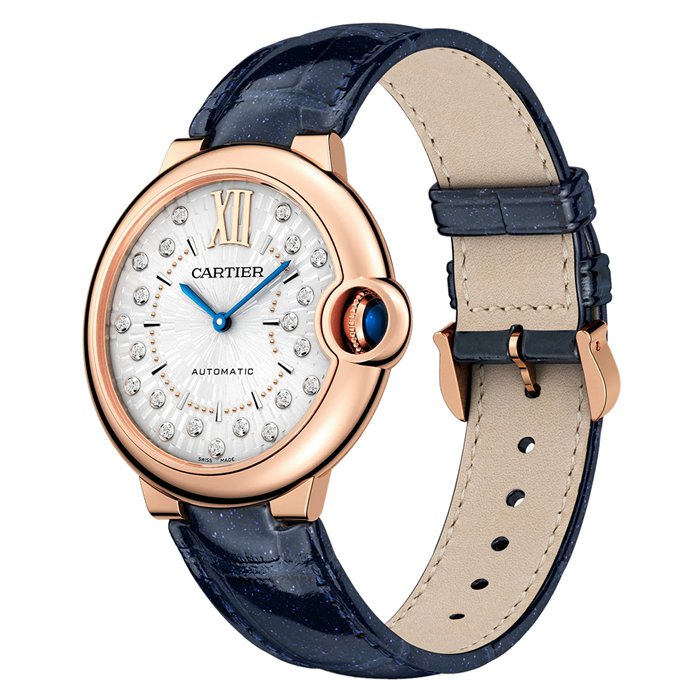 Cartier Ballon Bleu De Cartier Zegarek 36mm Samonakręcający się Mechaniczny Mechanizm Różowe Złoto WGBB0053 - obrazek 3