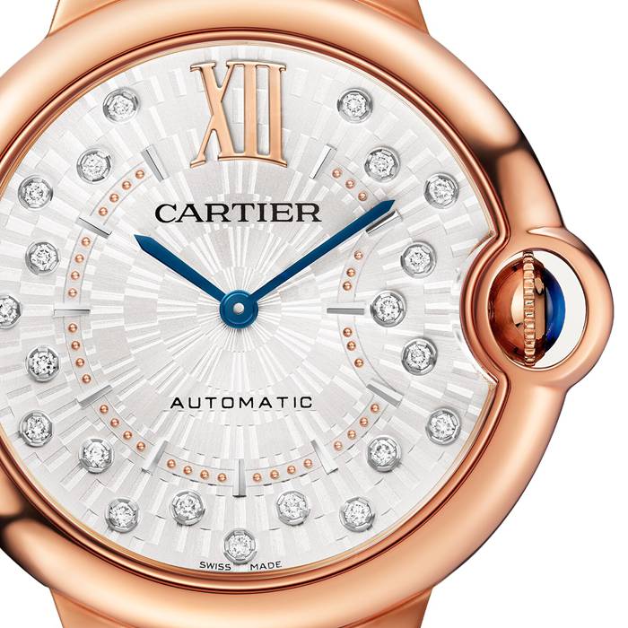 Cartier Ballon Bleu De Cartier Zegarek 36mm Samonakręcający się Mechaniczny Mechanizm Różowe Złoto WGBB0053 - obrazek 5