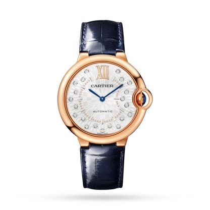 Cartier Ballon Bleu De Cartier Zegarek 36mm Samonakręcający się Mechaniczny Mechanizm Różowe Złoto WGBB0053