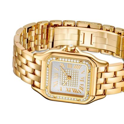 Cartier Panthère De Cartier Zegarek średni model Mechanizm kwarcowy 18-karatowe żółte złoto WJPN0043 - obrazek 4