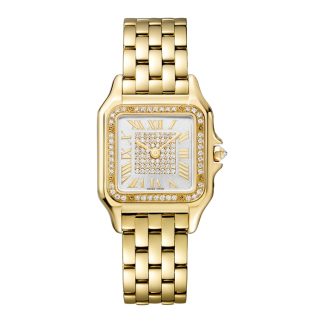 Cartier Panthère De Cartier Zegarek średni model Mechanizm kwarcowy 18-karatowe żółte złoto WJPN0043