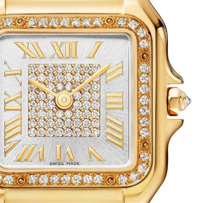 Cartier Panthère De Cartier Zegarek średni model Mechanizm kwarcowy 18-karatowe żółte złoto WJPN0043 - obrazek 5