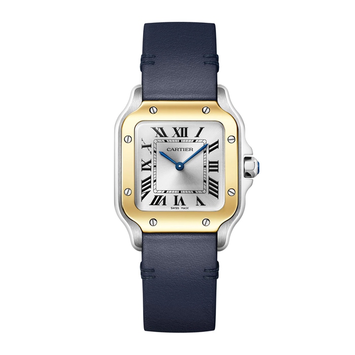 Cartier Santos De Cartier Small Model Quartz Yellow Gold Steel W2SA0033 - obrazek 2