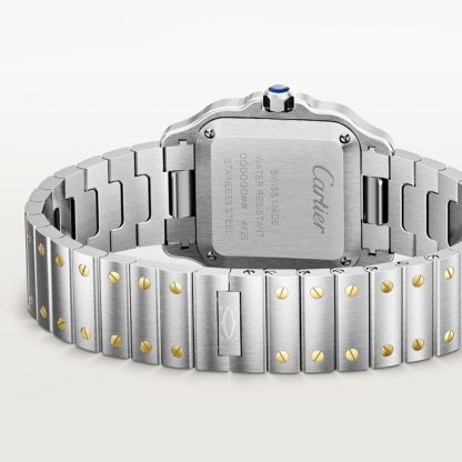 Cartier Santos De Cartier Small Model Quartz Yellow Gold Steel W2SA0033 - obrazek 4