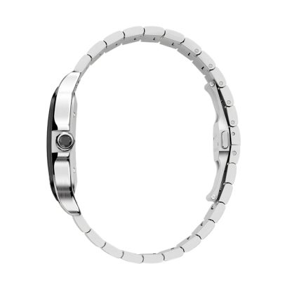 Cartier Santos De Cartier Zegarek Duży Model Automatyczny Mechanizm Stal ADLC Wymienne Metalowe I Gumowe Bransolety WSSA0037 - obrazek 4