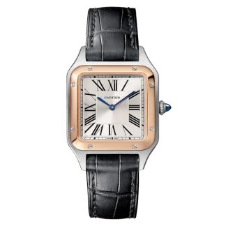Cartier Santos-Dumont Zegarek mały model Wysoka autonomia Mechanizm kwarcowy Stalowa koperta W2SA0038