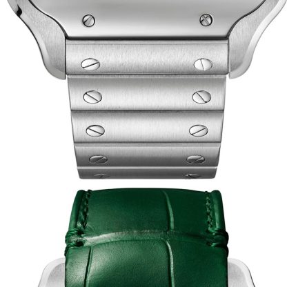 Cartier Santos zegarek szkieletowy duży model Produkcja mechaniczny mechanizm z ręcznym nakręcaniem WHSA0028 - obrazek 2