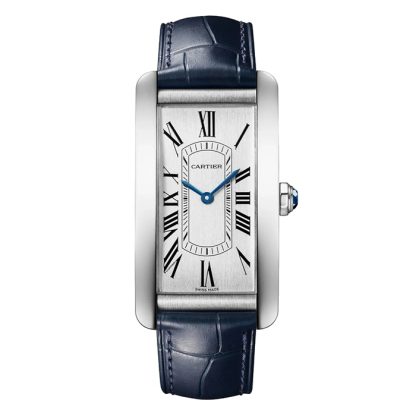 Cartier Tank Américaine Zegarek Duży Model Automatyczny Mechanizm Stal Skóra WSTA0083