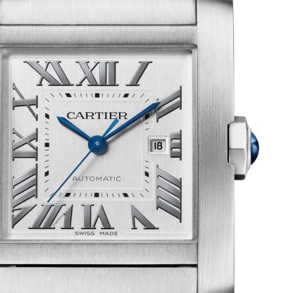 Cartier Tank Française Zegarek Duży model Automatyczny Mechaniczny Mechanizm Stalowy WSTA0067 - obrazek 2