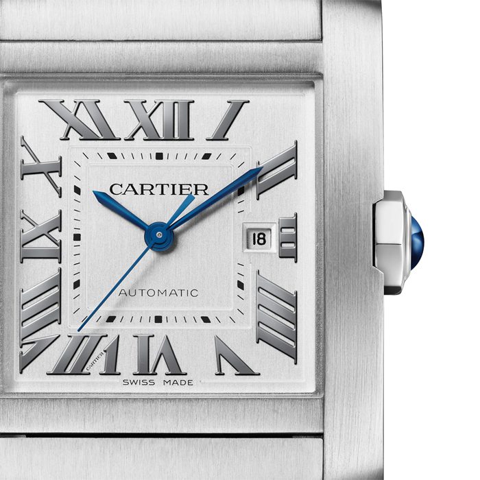 Cartier Tank Française Zegarek Duży model Automatyczny Mechaniczny Mechanizm Stalowy WSTA0067 - obrazek 2